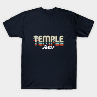 Retro Temple Texas T-Shirt